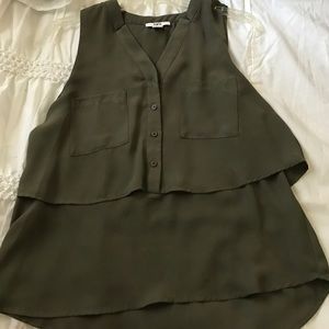 Olive green top