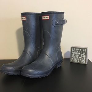 Hunter Matte Original Short Rain Boot Size 11