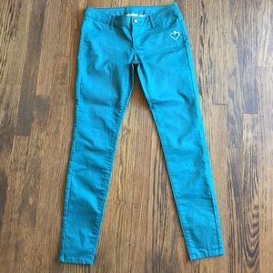 🎉 Vera Wang Teal Princess Skinny Jeans