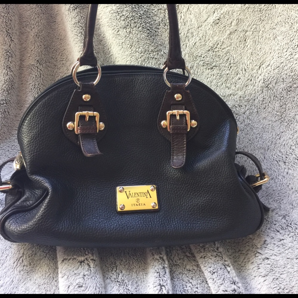 Valentina genuine leather bag. Made in Italy