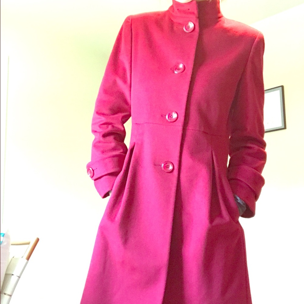 Kristen Blake red coat (color of the season!)