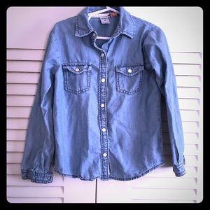 Carters girls chambray button down