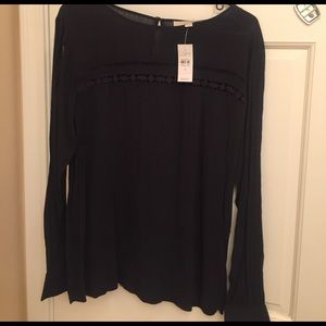 Black top, Loft, Medium