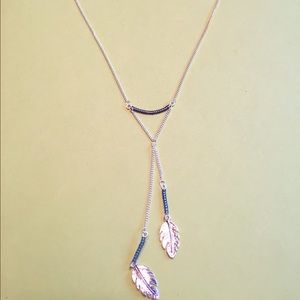 Feather beaded necklace