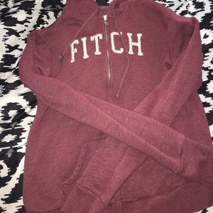 Burgundy Abercrombie and Fitch Sweater