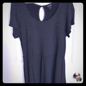 Torrid polka dot empire waist shirt