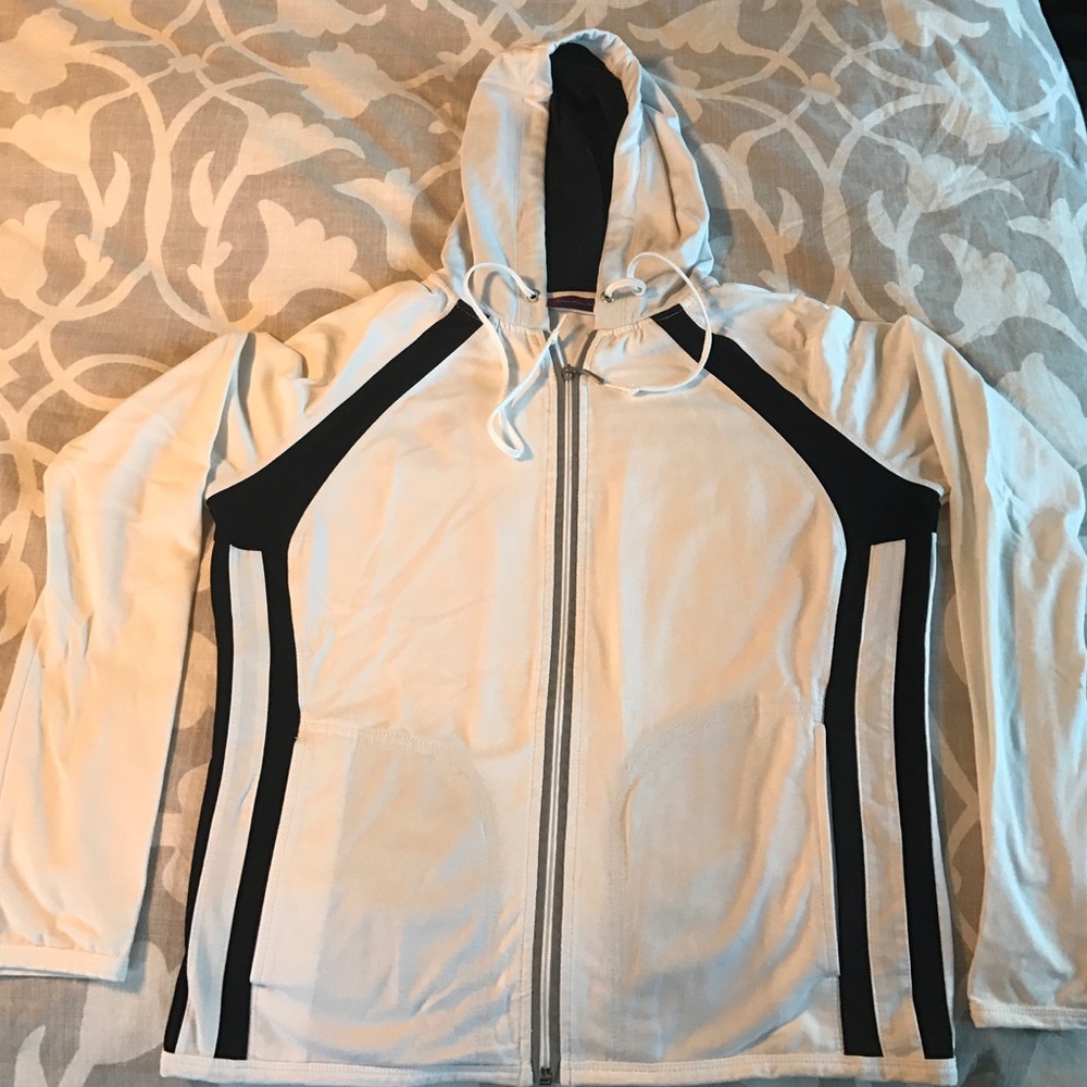 Gloria Vanderbilt Zip-Up Hooded Sweatshirt