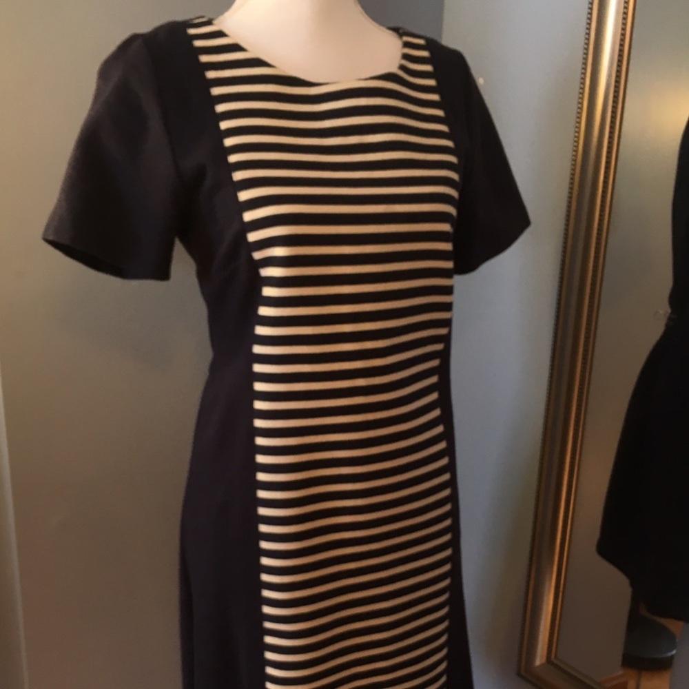 J Crew Striped Colorblock Dress
