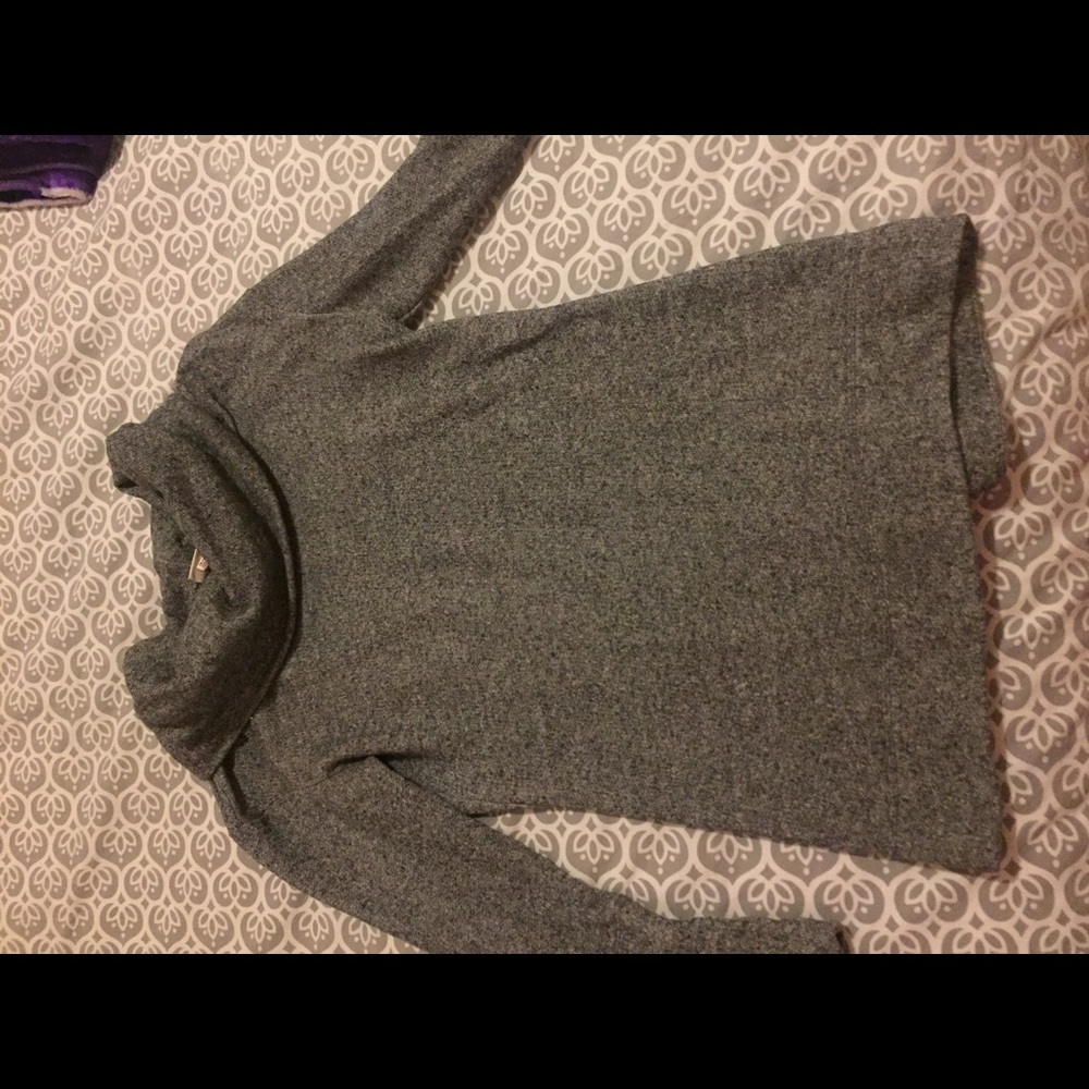 Cowl neck tunic sweatshirt