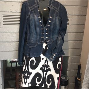 Military Style Denim Jacket. WhiteHBlackMarket