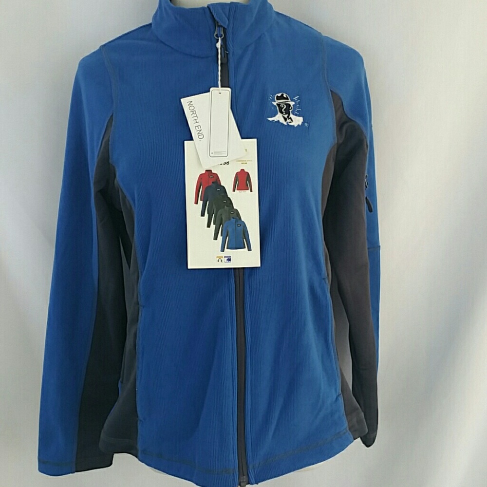 North End Textured Fleece Jacket Anonymous Logo