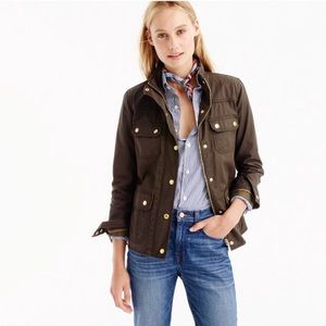 J. Crew downtown field jacket in mossy brown