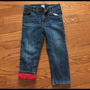 Baby gap fleece-lined denim 2T
