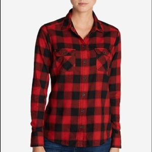 Eddie Bauer Buffalo Plaid Flannel Button-Up