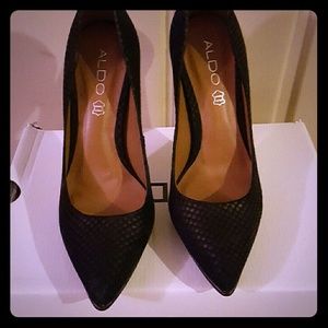 ALDO suede heels