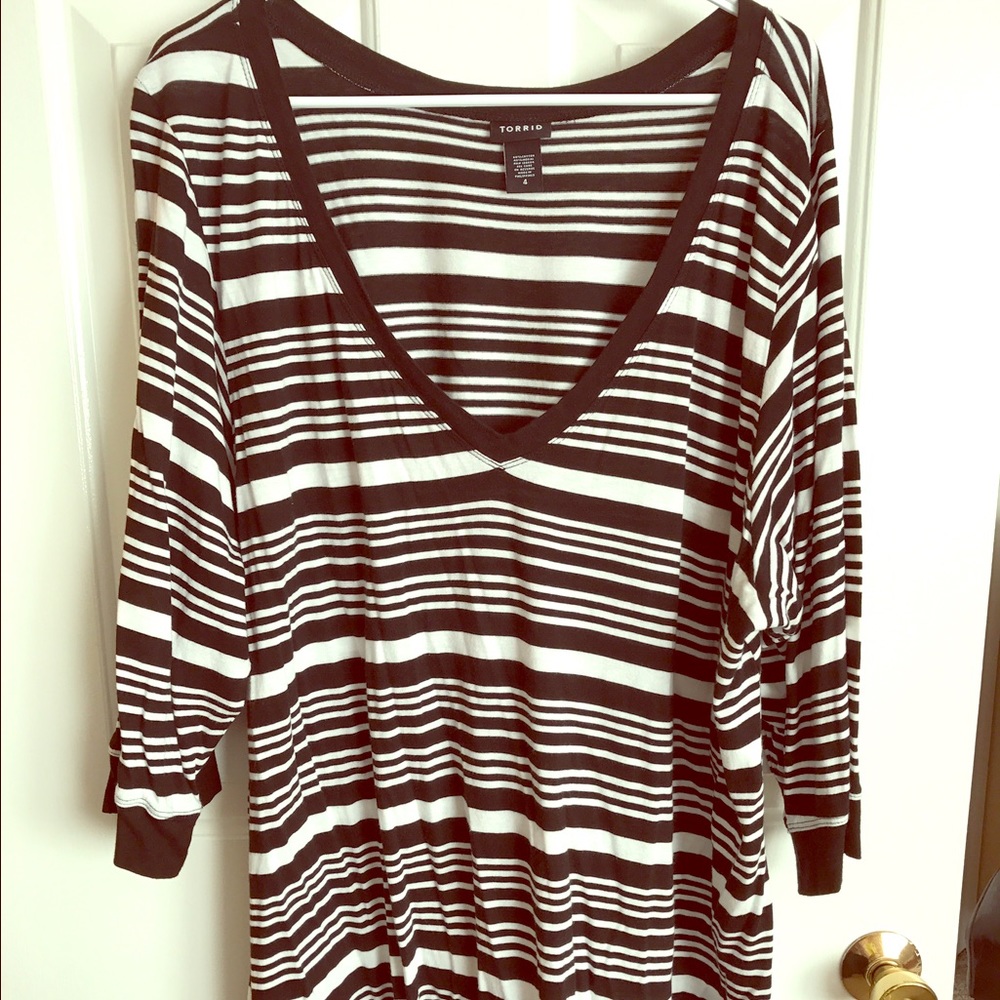Vneck torrid tunic shirt