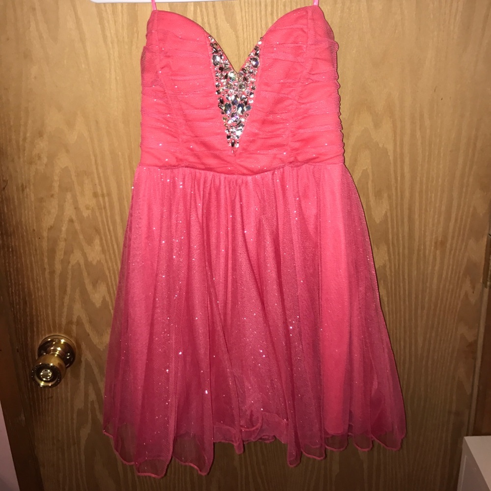 Cute short coral dress