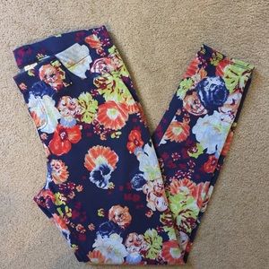 Anthropologie inspired floral legging jegging