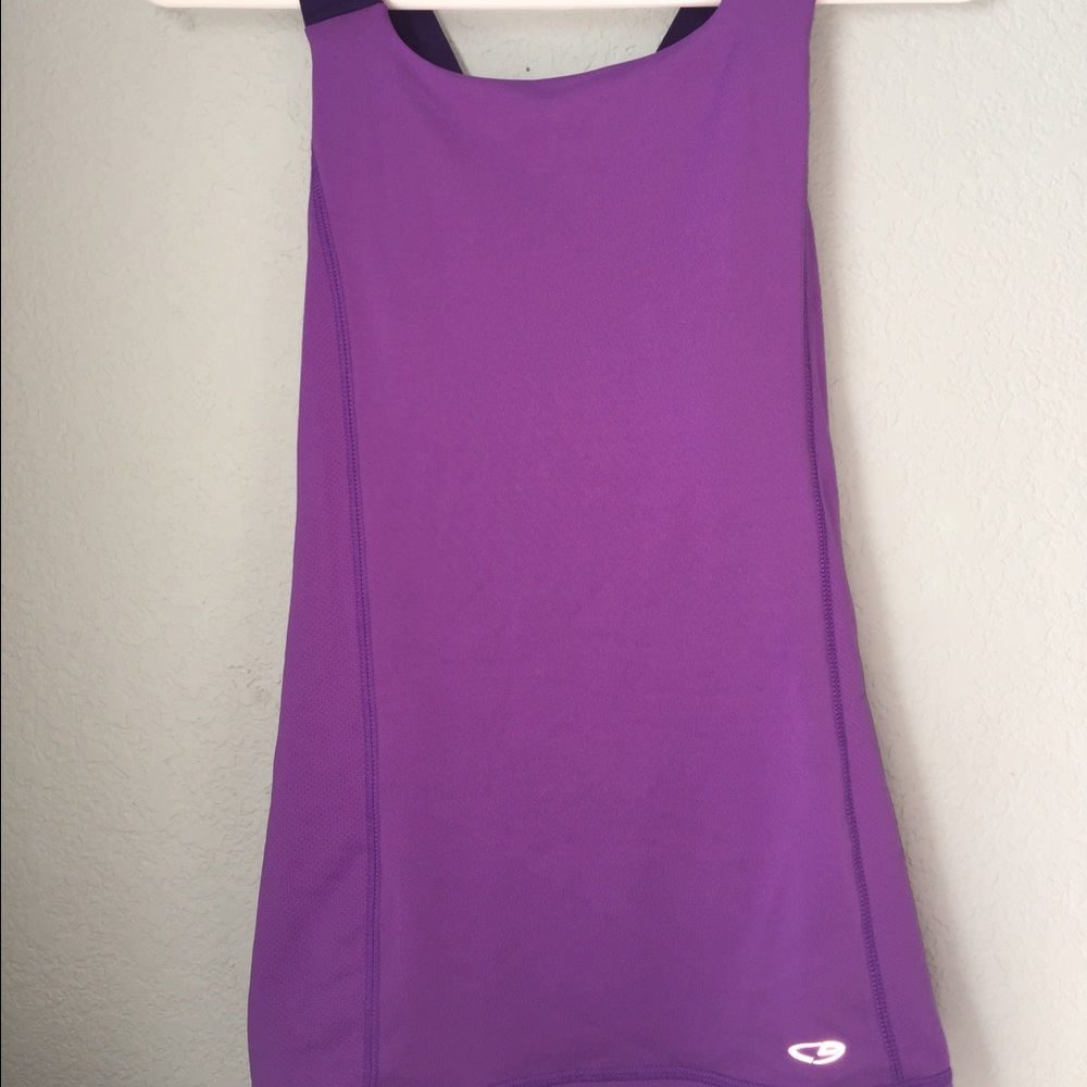 Purple athletic top