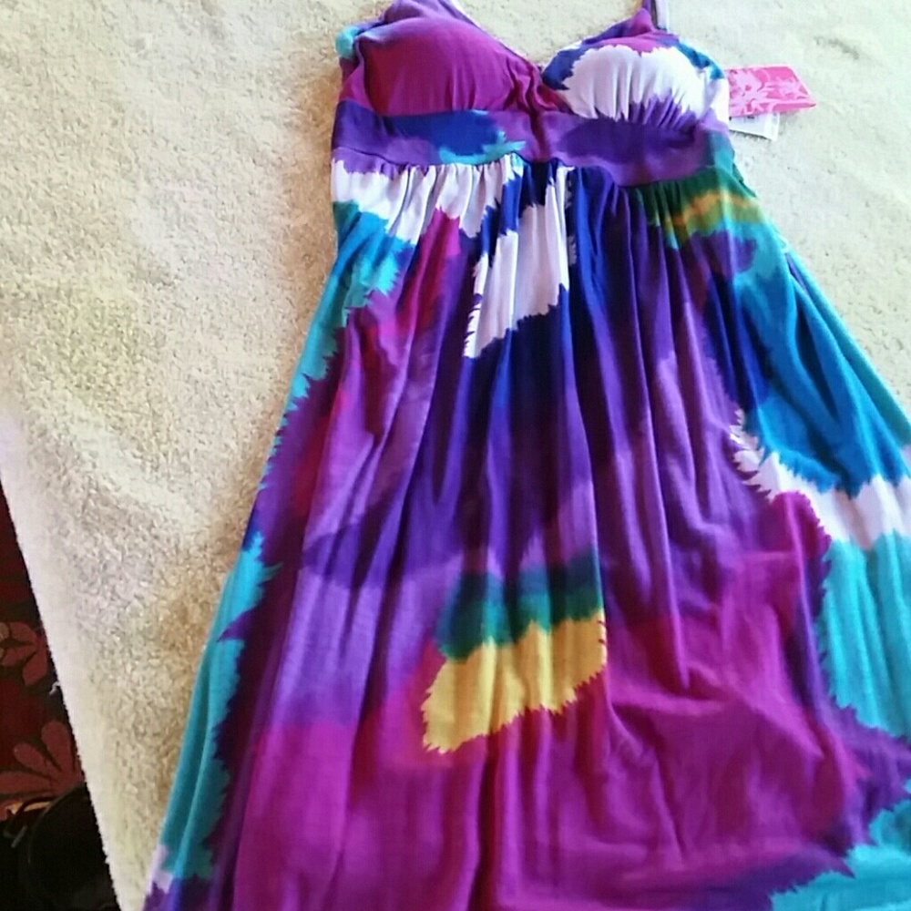 Casual cotton t-shirt material dress