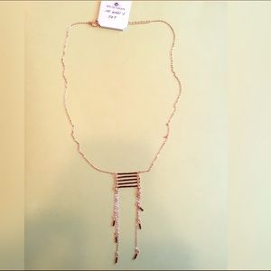 Beaded gold necklace