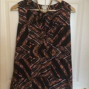 Cute Love Notes Black Pattern Top - Small