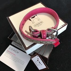 Original Coach signature dog collar