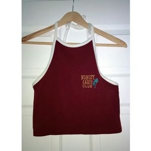 cropped halter top