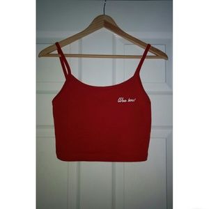cropped tank top