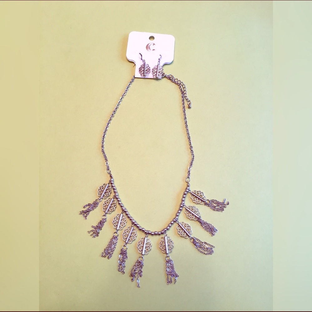 Charming Charlie necklace and earring