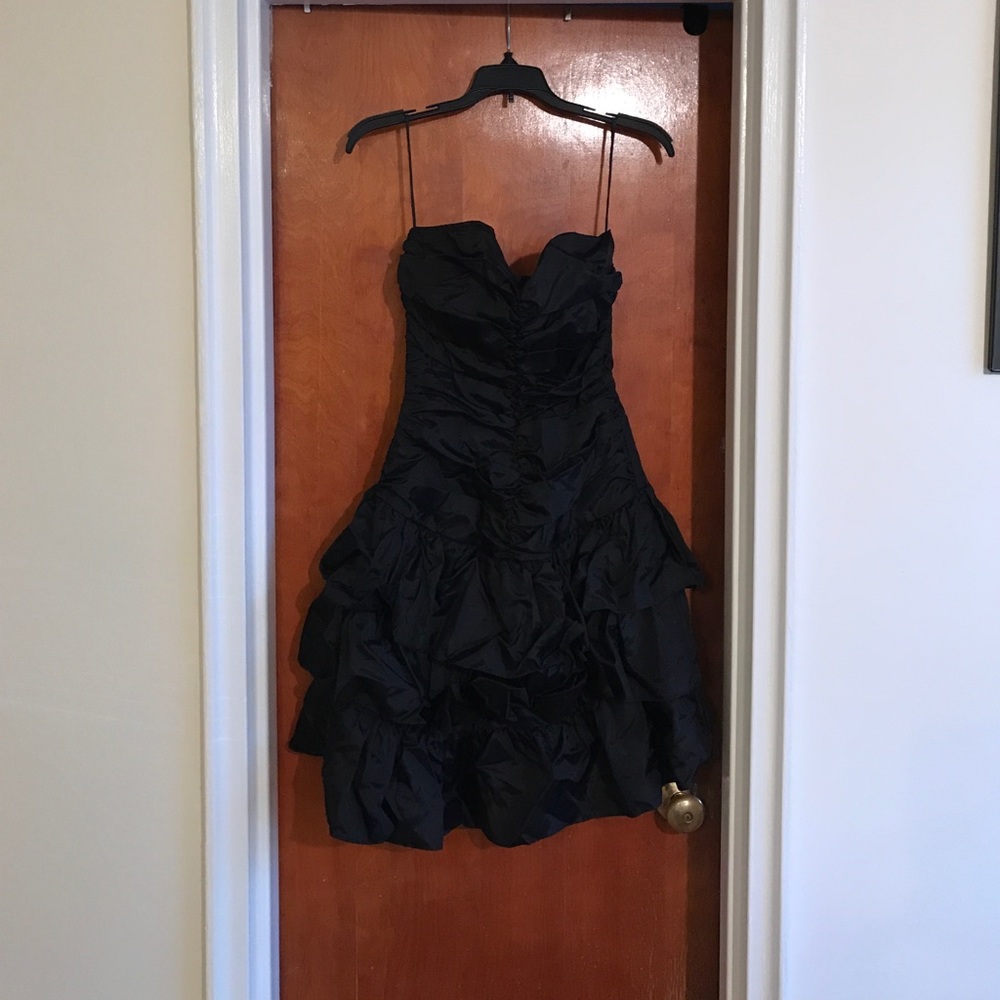 Judy's strapless ruffled party dress, 80s/90s