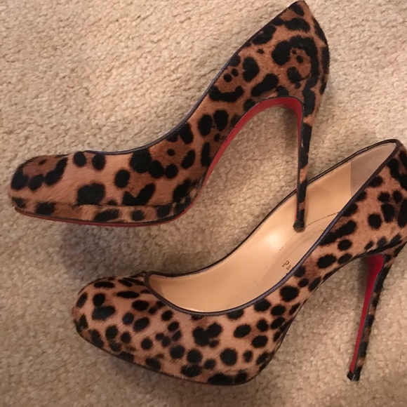 Louboutin Filo Pony Leopard Luxor sz 40 authentic - Picture 2 of 4