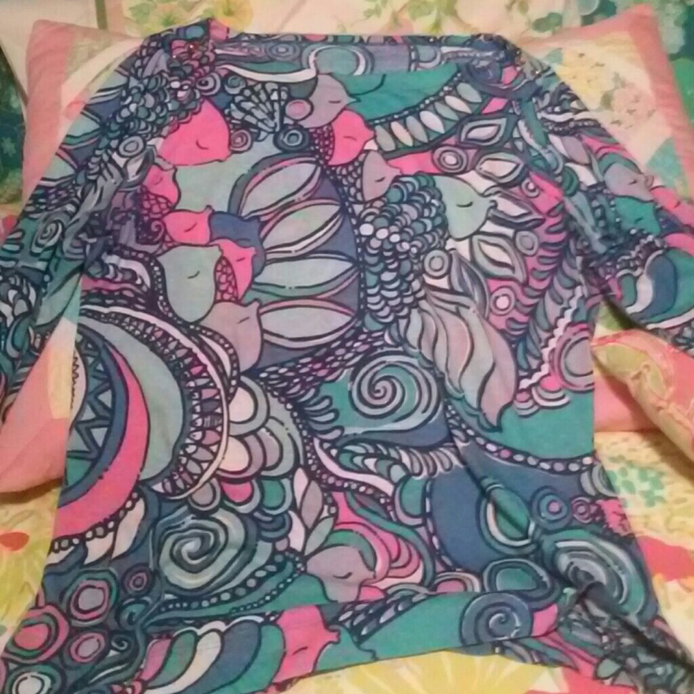 lilly pulitzer sea jewels top large