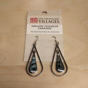 Abalone Teardrop Earrings