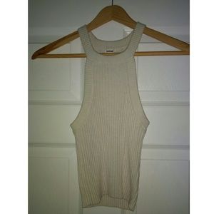 cropped halter tank