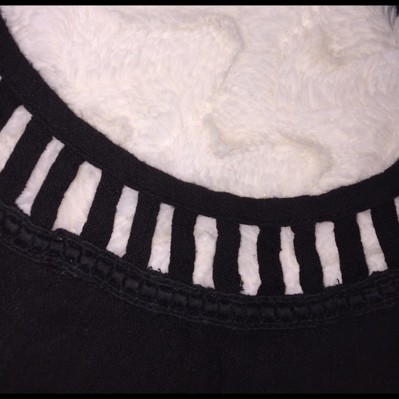 Volcom Black BabyDoll Style Top with Cutouts - Picture 4 of 4