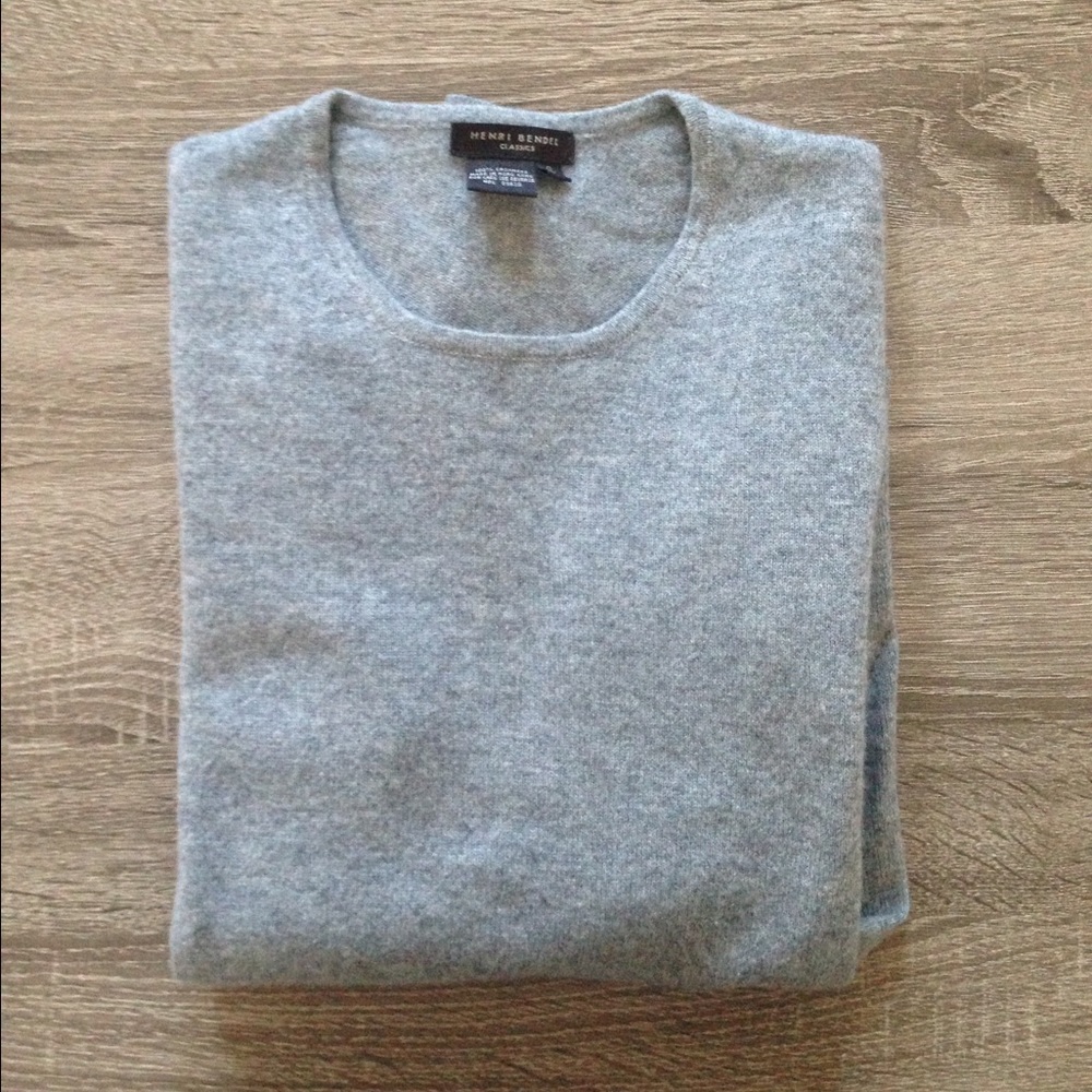 Bendel grey crew neck cashmere sweater