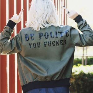 Army Green Bomber Jacket