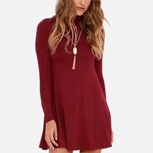 Deep red tee shirt dress❤