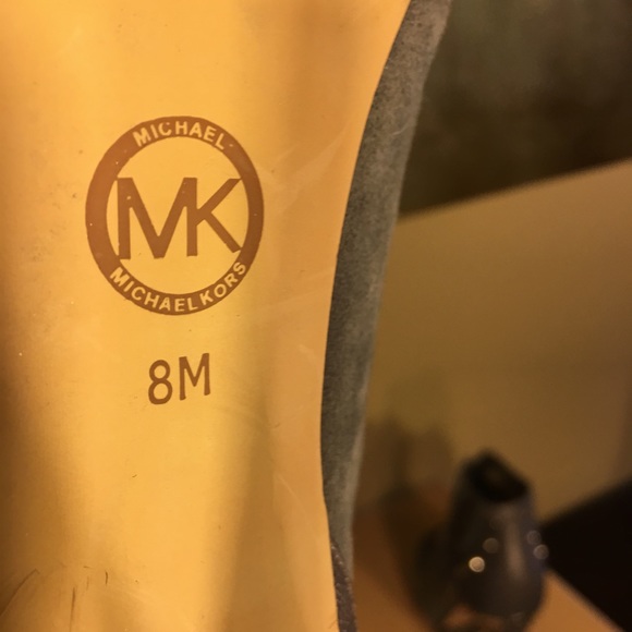 Michael Kors Ailee Open Toe Bootie Dark Slate 8M - Picture 6 of 8