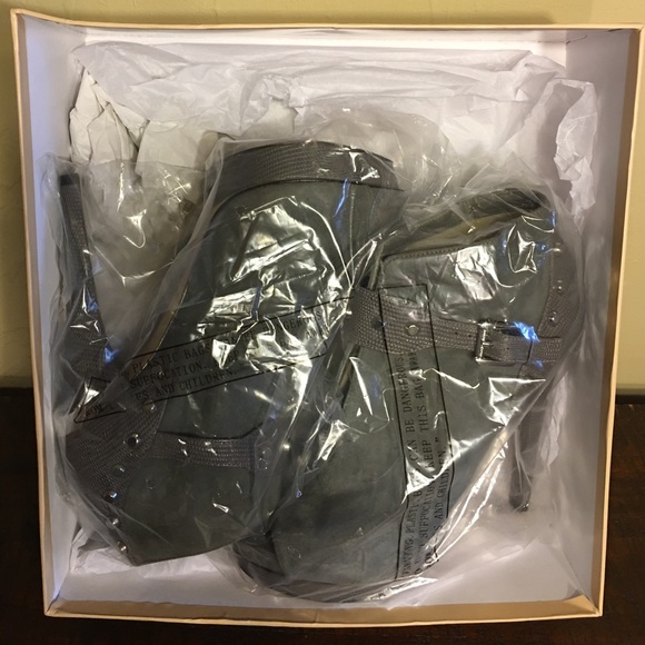 Michael Kors Ailee Open Toe Bootie Dark Slate 8M - Picture 7 of 8