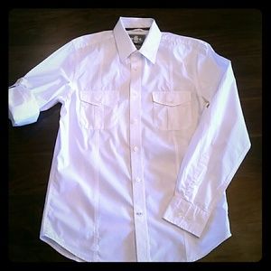 Express Men's Design Studio white dress shirt
