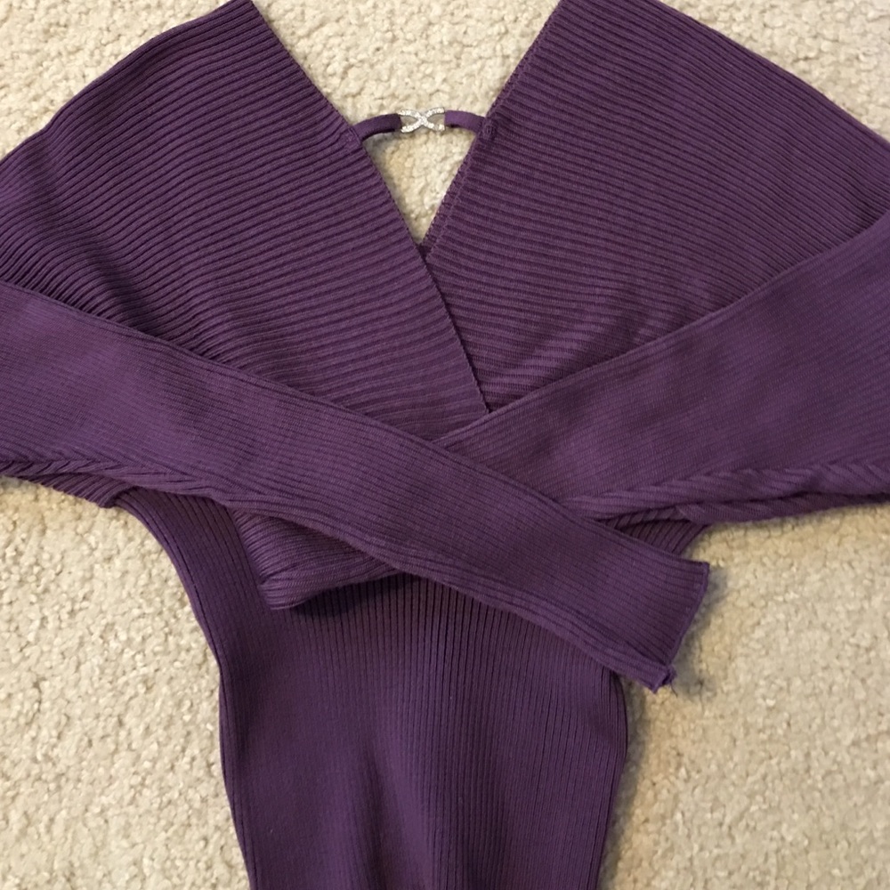 Beautiful sexy purple sweater