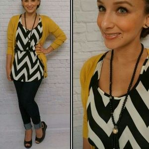 Chevron Print Blouse