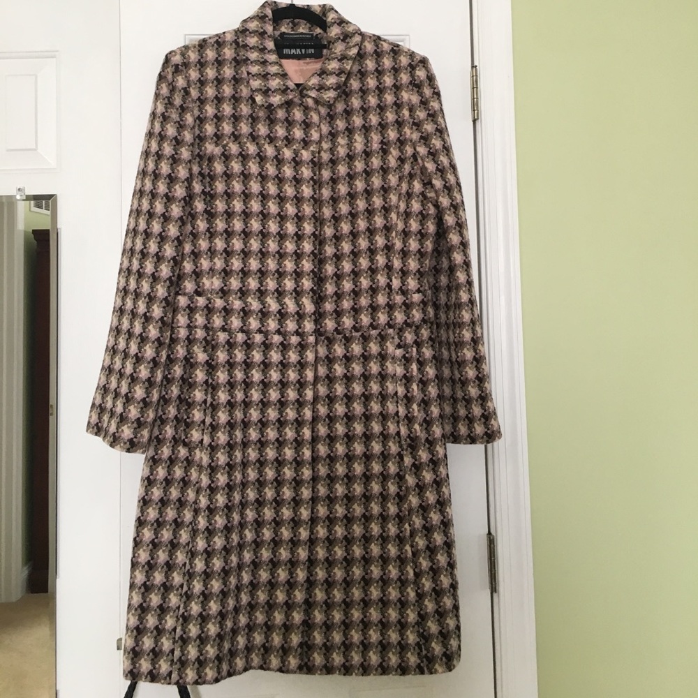 Beautiful tweed/print MARVIN Coat.Sz-XL