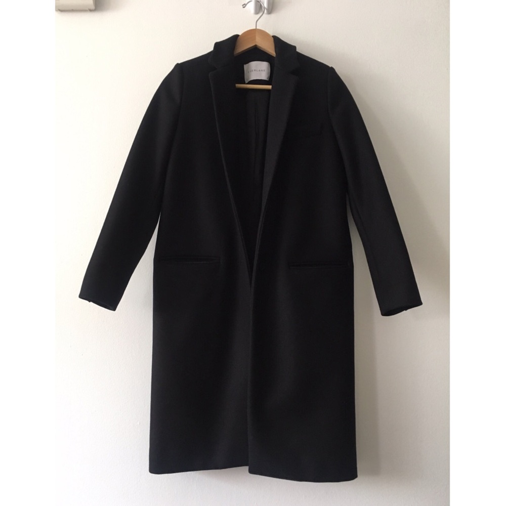 New Everlane Overcoat Black XS