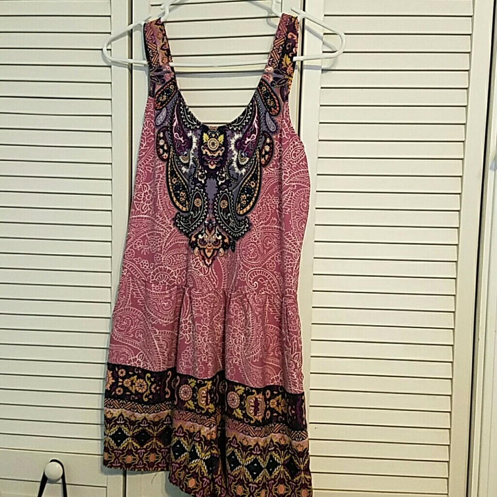 Paisley romper with pockets