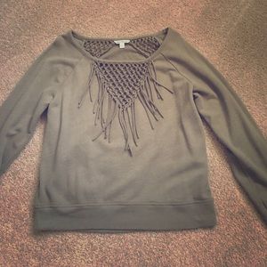 Army green pull over