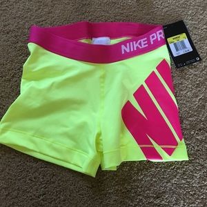 NWT Nike pro spandex shorts