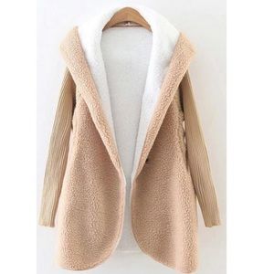 Camel Faux Shearling Jacket Camel Faux Shearling Jacket